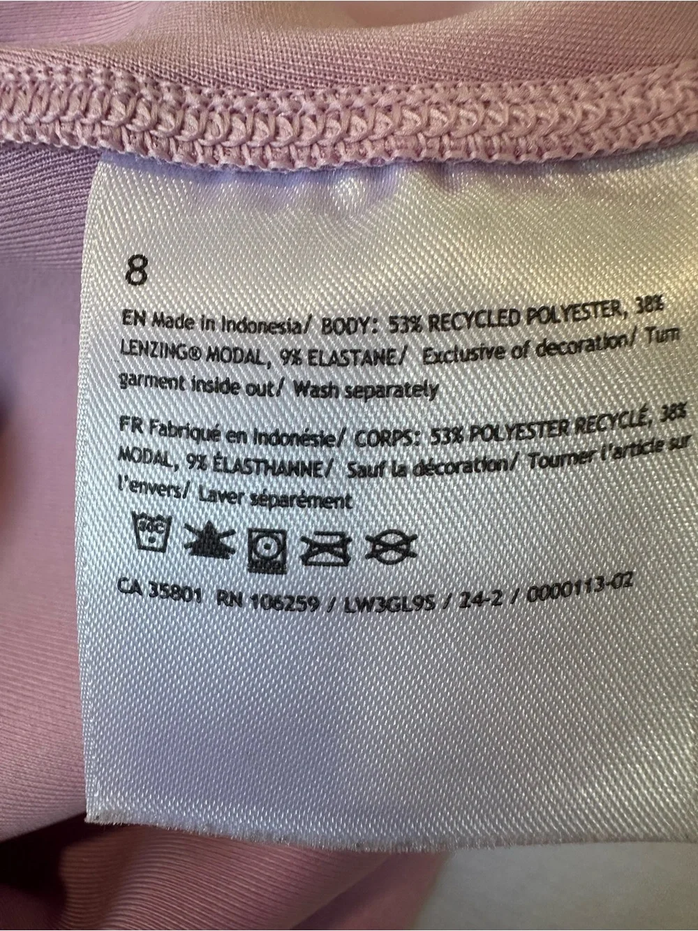 Lululemon Softstreme Perfectly Oversized Cropped Crew Size 8